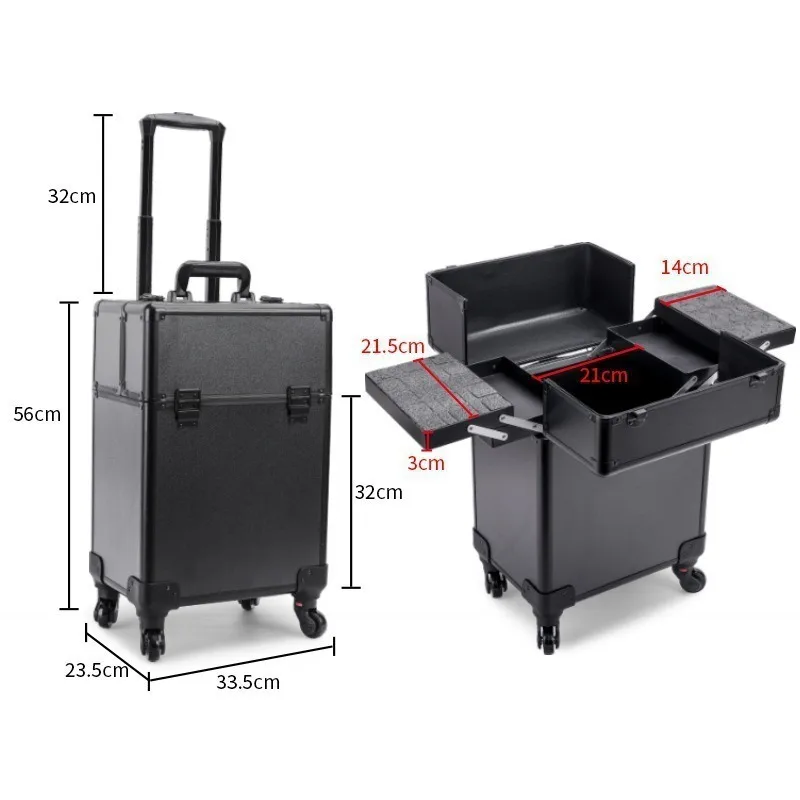 Rolling Cosmetic Luggage Organ - Beauty & Makeup Katia Di Paola review and price